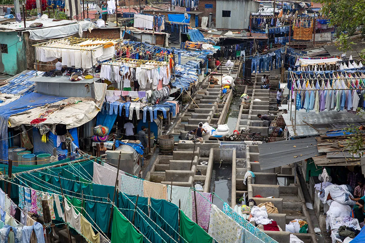 Dhobi Ghat, uliczna pralnia w Mumbaju